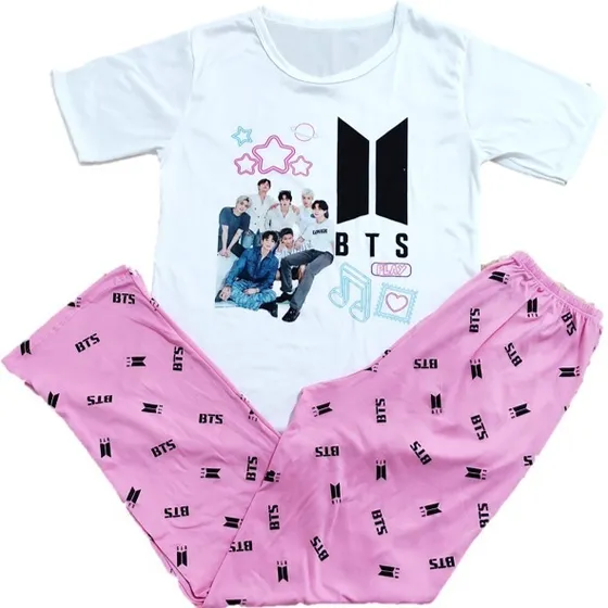 Pijama Bts K-pop Dama Mujer