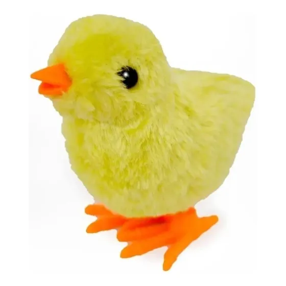 Kit3 Pintinho Amarelinho Brinquedo Pelúcia A Corda Infantil Cores Sortidas