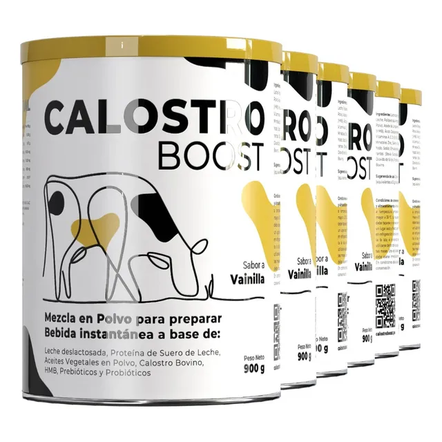 Calostro Boost Polvo 180 Porciones Sin Lactosa Pack 6 Latas