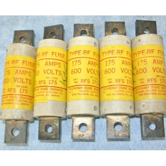 Lot Of 5 / Economy Rf175 Type Rf Fuses 175a / 600v / New S