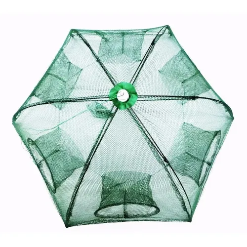 Armadilha Covo Peixe Isca Viva Lambaris Camarões 90x90cm Cor Verde-escuro