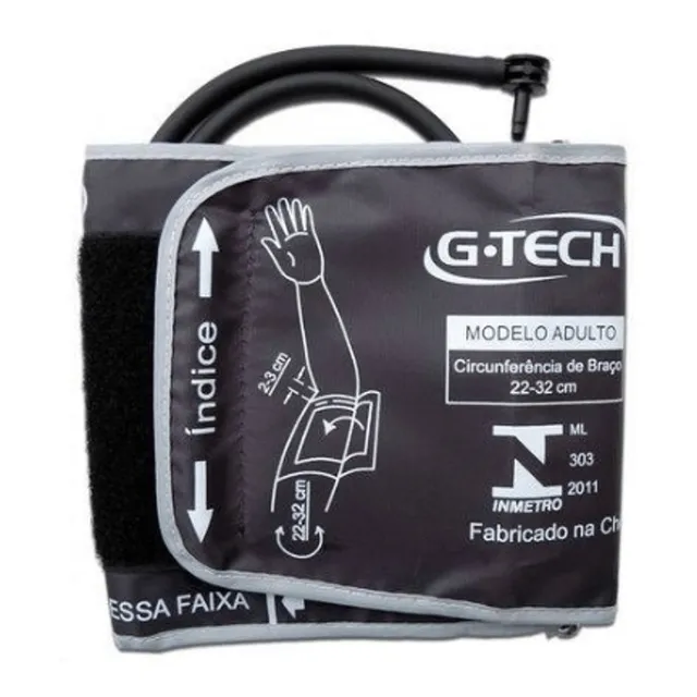 Braçadeira P/ Aparelho Medidor De Pressão Digital G-Tech De Braço 33-43 CM Universal