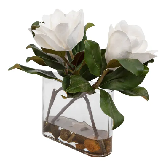 Middleton-centro Mesa Flor In Acabado Transparente