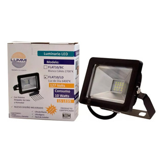 Reflector Led 10w Ultra Delgado Para Exterior 6400k Lummi Reflector Led 10w Ultra Delgado Para Exterior 6400k Lummi