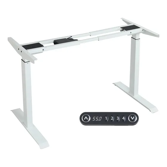 Escritorio De Pie Ajustable Altura Doble Motor, Patas D...