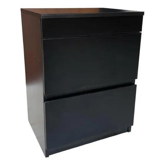 Mesa De Cabeceira Com Compartimento Secreto Em Mdf Preto