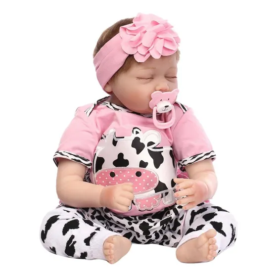 Bebe Nena Reborn Dolls De Silicona Muñeca Realista 55cm