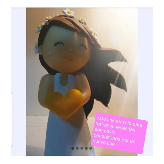 Adorno Comunion Nena Porcelana Fria