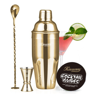 Juego De Cocteleras Kitessensu, Chapado De Lujo, 750ml, 3pcs Juego De Cocteleras Kitessensu, Chapado De Lujo, 750ml, 3pcs