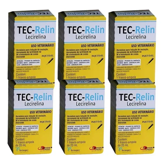 Kit 6 Unidades - Tec-relin 0.025mg Ml Sol.inj (20 Ml)