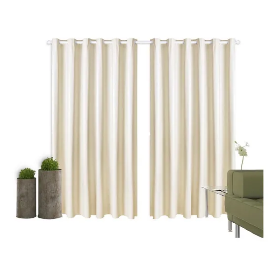 Cortina Blackout 4,00m X 1,80m Corta Luz Pvc Rosa Para Varão