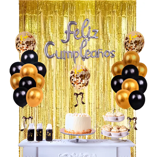 Set De Decoracion Feliz Cumpleaños Con Globos, Okidoki.