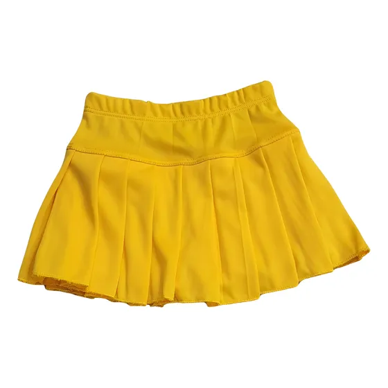 Shorts Saia Com Pregas Infantil Para Uniforme E Dia A Dia.