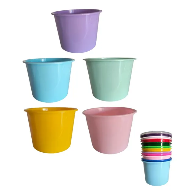 Kit 10 Balde De Pipoca 1,5l Baldinho Lembrancinha Festas