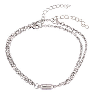 Pulsera Pareja Capsula 6069 Acero Inoxidable Iman Pulsera Pareja Capsula 6069 Acero Inoxidable Iman