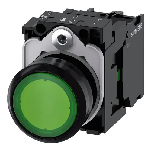 Pulsador Luminoso Verde Siemens 3su1103-0ab40-1ba0