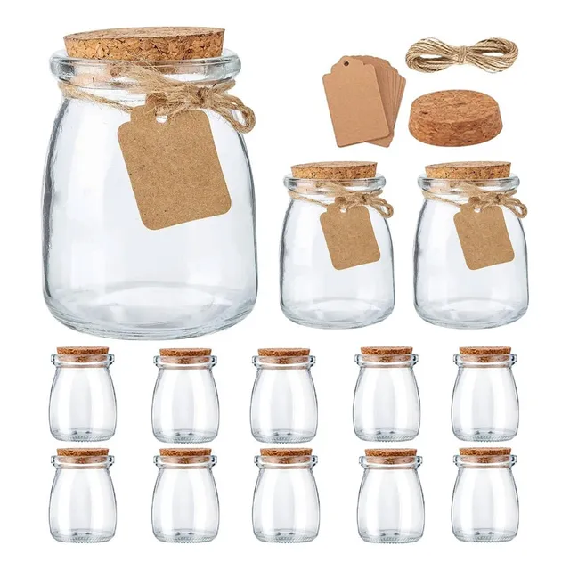 12 Tarros De Velas Vacios Frascos De Vidrio Con Tapa 200 Ml