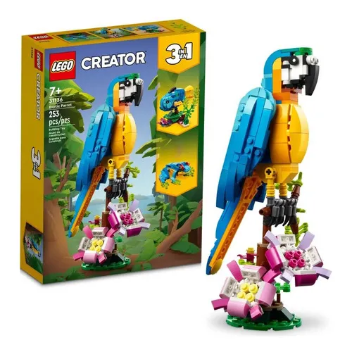 Set Lego® Creator 31136 Perico Exótico (253 Piezas) Cantidad de piezas 253
