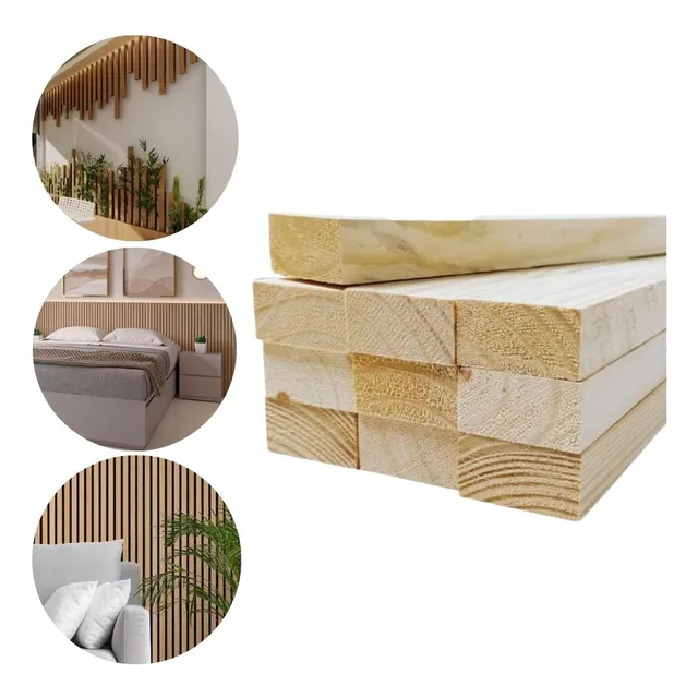 20 Ripas P/ Artesanato Repac Madeiras Pinus 4x2x100cm