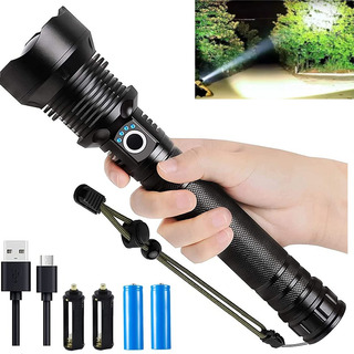 Linterna De Camping Lampara Tactica 90000lm Rechargeable Led Linterna De Camping Lampara Tactica 90000lm Rechargeable Led