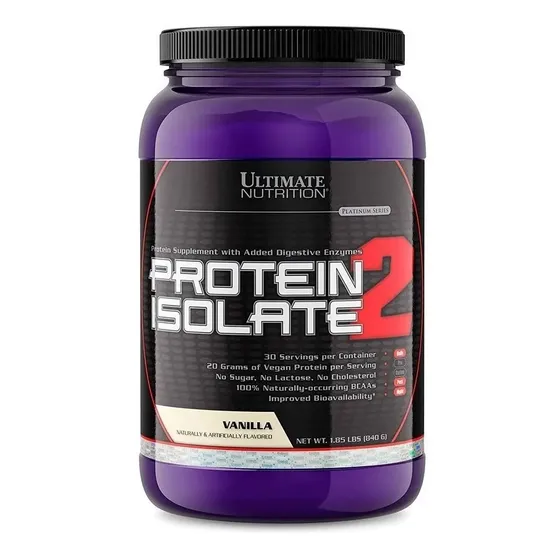 Proteína Aislada Ultimate Nutrition Platinum Series Aminoácidos Vainilla 2lb