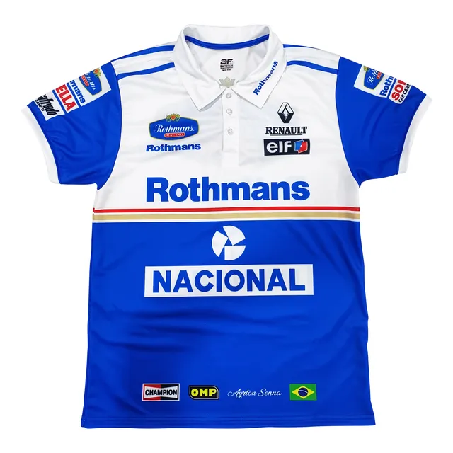 Chemises Polo F1 De Ayrton Senna Con Williams