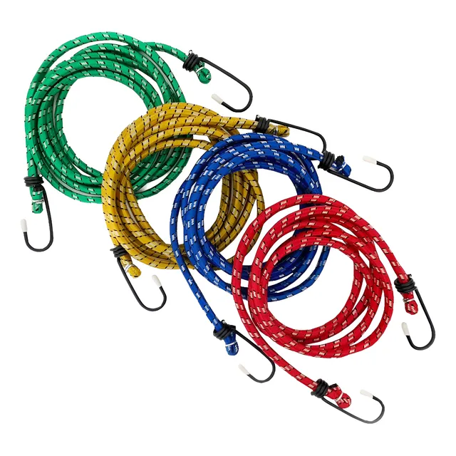 Conjunto 4 Corda Elástica Extensor Bagageiro Carga 2 Metros 