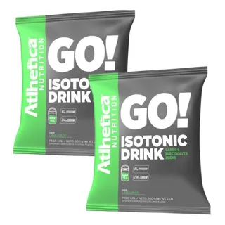 Kit 2x Isotonico Repositor Go Atlhetica Isotonic 900g Cada Kit 2x Isotonico Repositor Go Atlhetica Isotonic 900g Cada