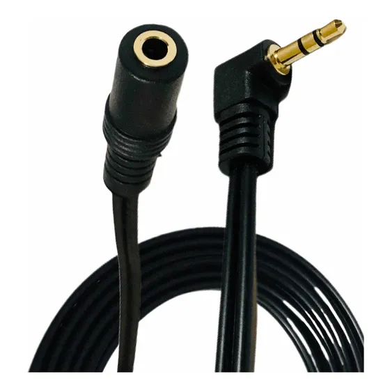 Cabo Extensor P2 Fêmea / P2 Macho Pino 90 Graus 1,80 Mts