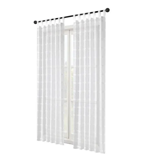 Cortinas De Tela Voile 2 Paños Con Presillas Varios Diseños