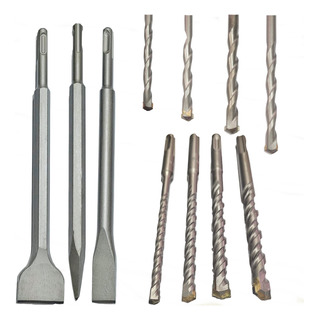 Kit Martelete 11 Pçs Sds Plus Comum Kit Ponteiro Para Parede Kit Martelete 11 Pçs Sds Plus Comum Kit Ponteiro Para Parede