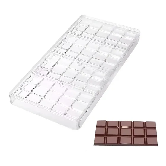 Moldes De Chocolate Policarbonato Moldes Barra De Chocolate 4 Color Gris PasteleriaCL