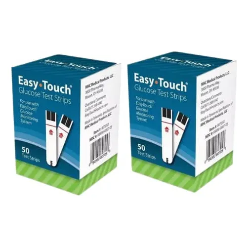 Easy Touch Tiras 100 Test Strips Para Glucosa