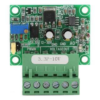 Convertidor D/a Plc Señal Pwm De 3,3v A Voltaje De 0-10v Convertidor D/a Plc Señal Pwm De 3,3v A Voltaje De 0-10v
