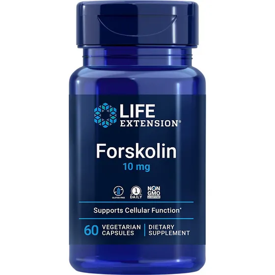 Suplemento Life Extension Forskolina 10 Mg 60 Cápsulas Veget