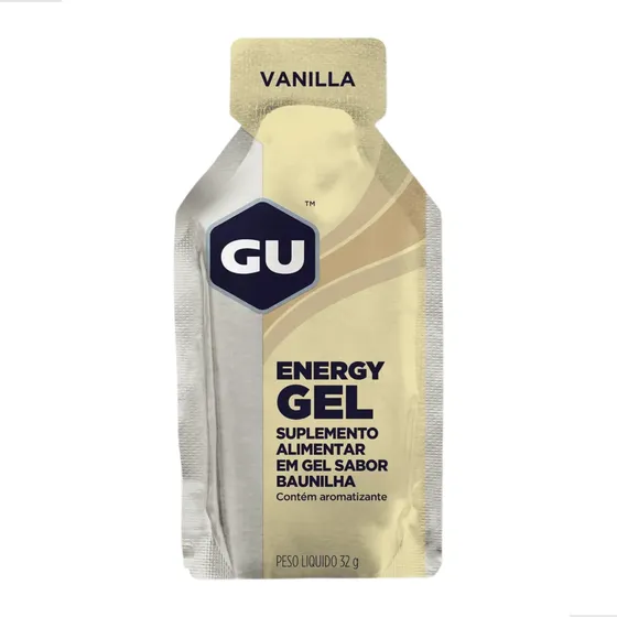 Gu Energy Gel Cafeina Vanilla Carbo Caixa Com 24 Sachês