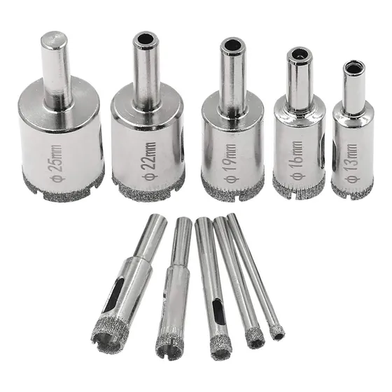 Brocas Copa Para Cerámicos Mármol Vidrio Piedra 10pcs