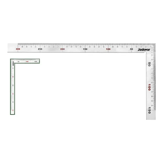 Escuadra Carpintero 90° 300x150mm Jadever Jdsr4330 Lachispa