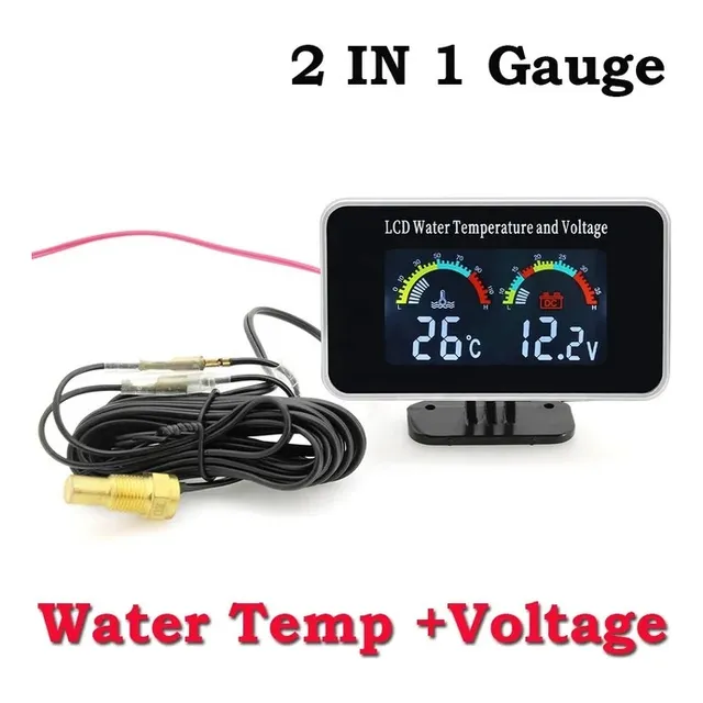 Reloj Pantalla Lcd Temperatura Y Voltaje