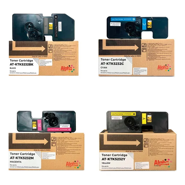 Kit 4 Tóner Genérico Compatibles Tk-5232 M5521cdn P5021cdn