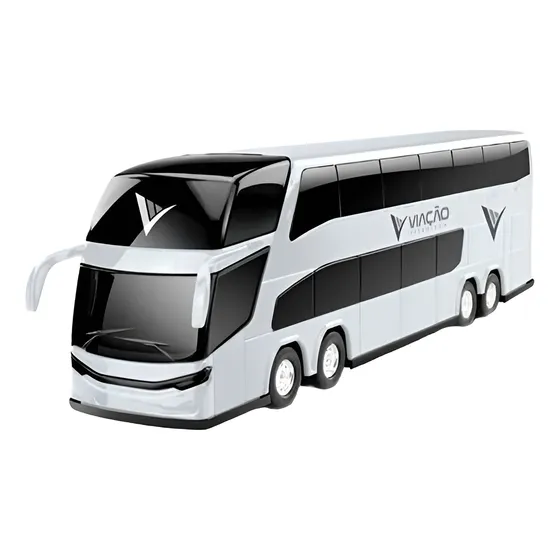 Micro 2 Pisos Roma Bus Colectivo Larga Distancia 30cm Cadia