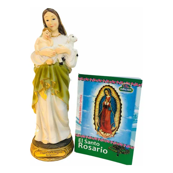 Madre De Dios, Virgen De La Justicia 20cm + Rosario