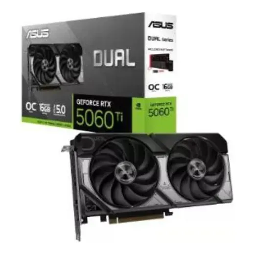 Placa De Vídeo Nvidia Asus Dual Geforce Rtx 5060 Ti 16gb