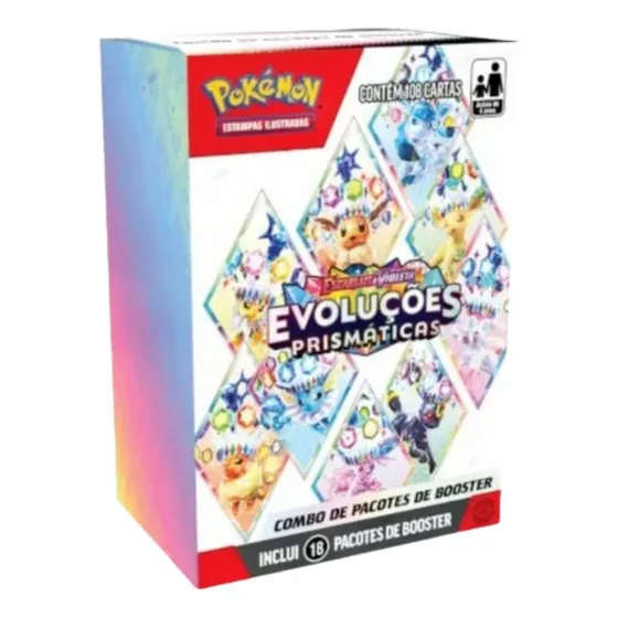 Jogo de cartas colecionáveis Pokémon - Evoluções prismáticas Copag de 0 mazo con 108 cartas