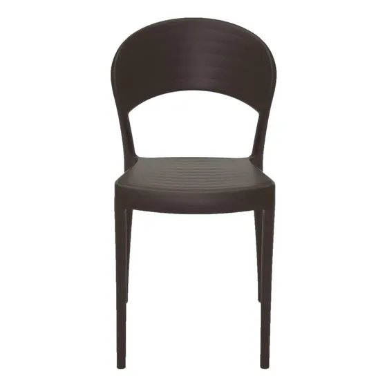 Silla Tramontina Sissi Brown con respaldo cerrado