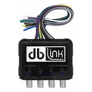 Convertidor De Alta A Baja Hi-low Db Link Dbhlc4r Con Salida De Disparo Remoto 4 Canales Rca 90 Watts 12 Volts Color Negro Convertidor De Alta A Baja Hi-low Db Link Dbhlc4r Con Salida De Disparo Remoto 4 Canales Rca 90 Watts 12 Volts Color Negro