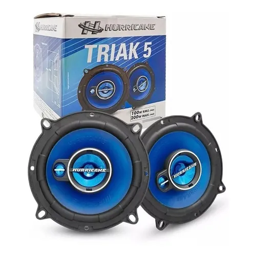 Alto Falante Hurricane 5 Polegadas Triak Triaxial 100w Rms 4 Ohm
