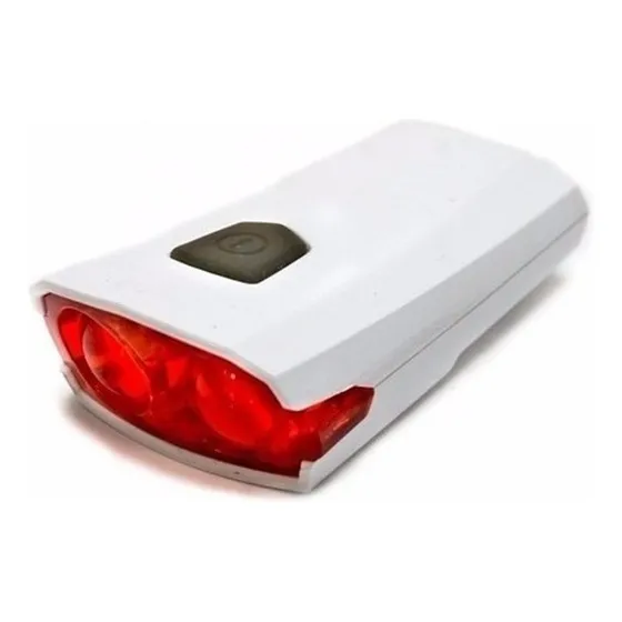 Luz Led Bicicleta Recargable Usb Trasera. En Color Blanco