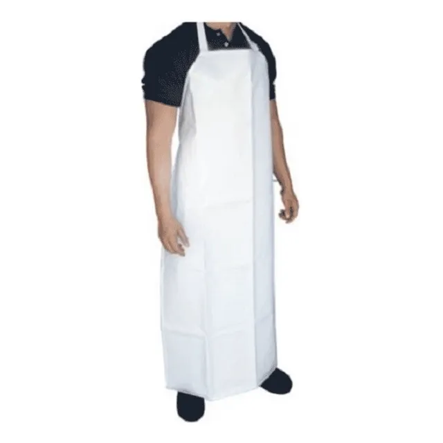 Delantal De Pvc Blanco (10 Unidades)