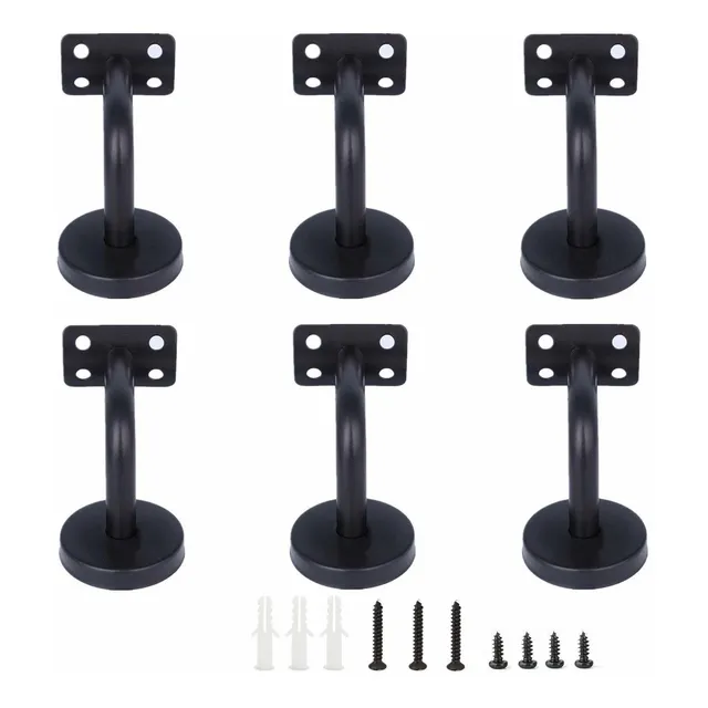 6 Soporte Pasamano Para Escalera Hierro Fundido Solido